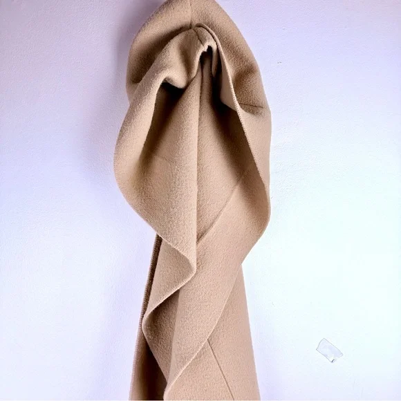 NWT FREE PEOPLE All For You Hooded Scarf In tan/beige/mushroom•extra long &wide - Picture 12 of 16